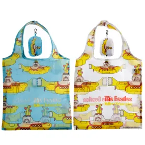 Handy Fold Up Yellow Submarine Shopping Bag with Holder FBAG17