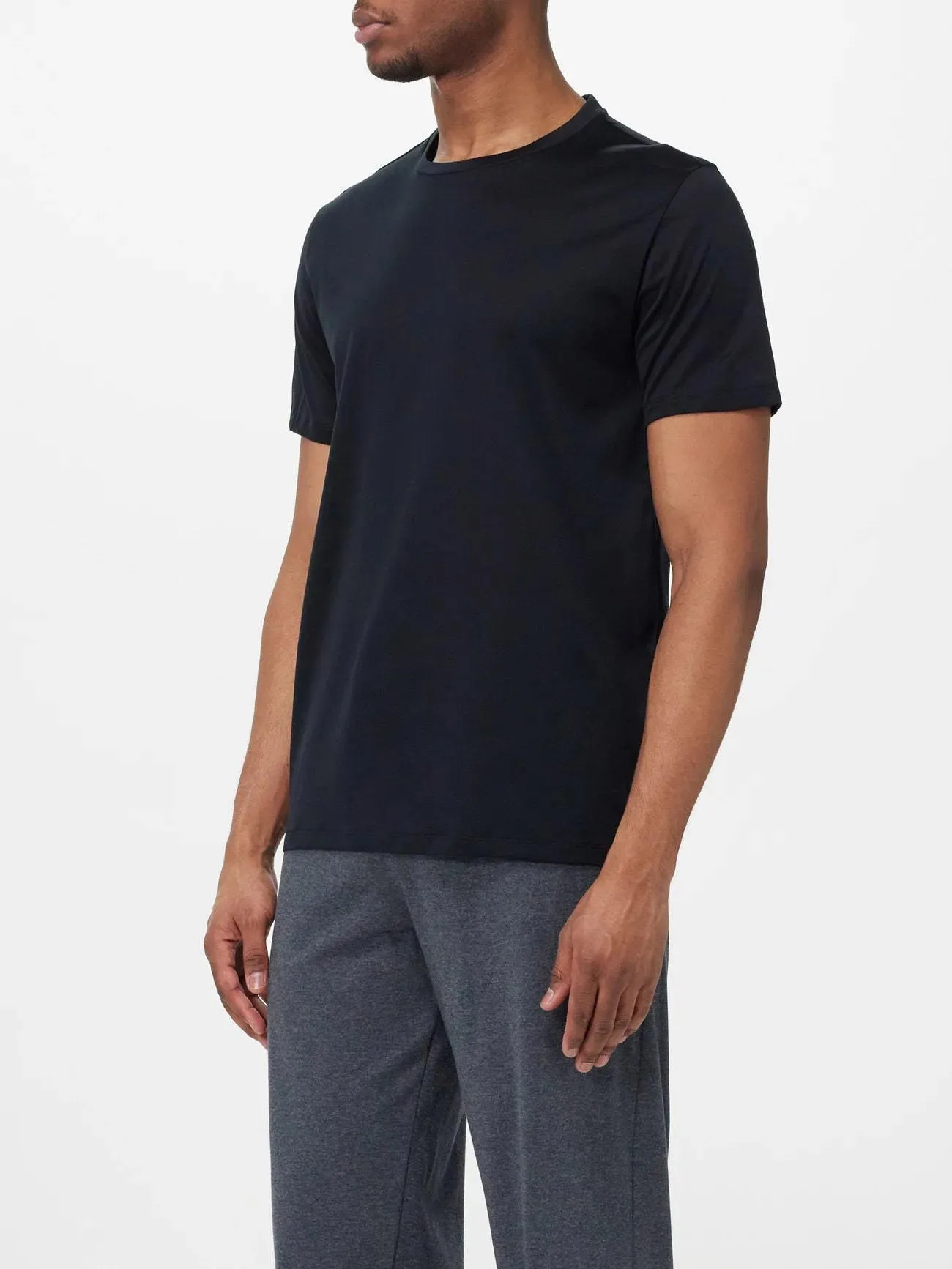 HANRO  |Crew Neck Plain Cotton Short Sleeves Crew Neck T-Shirts