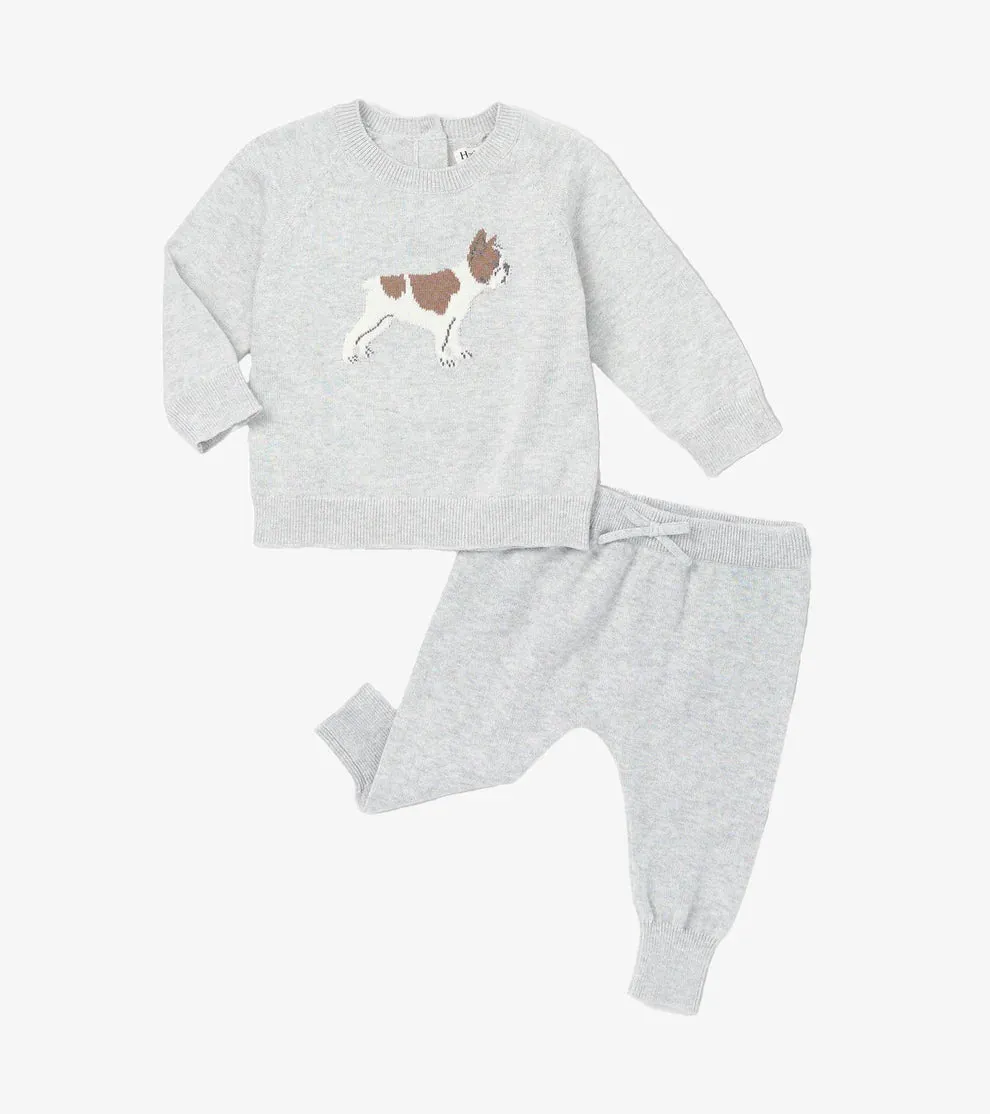 Hatley Sweater and Pant Set in Little Bulldog