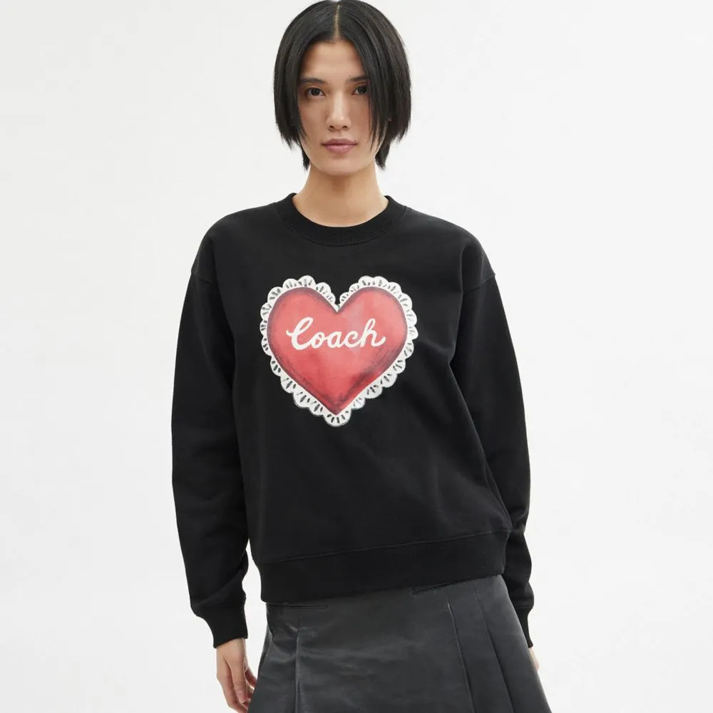 HEART CREWNECK SWEATER