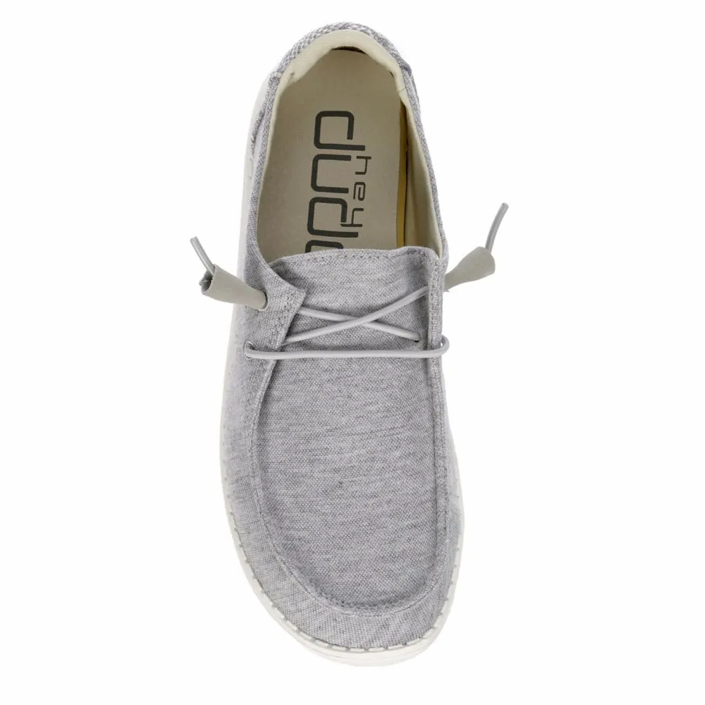 HEYDUDE  WOMENS WENDY KNIT SLIP ON SNEAKER