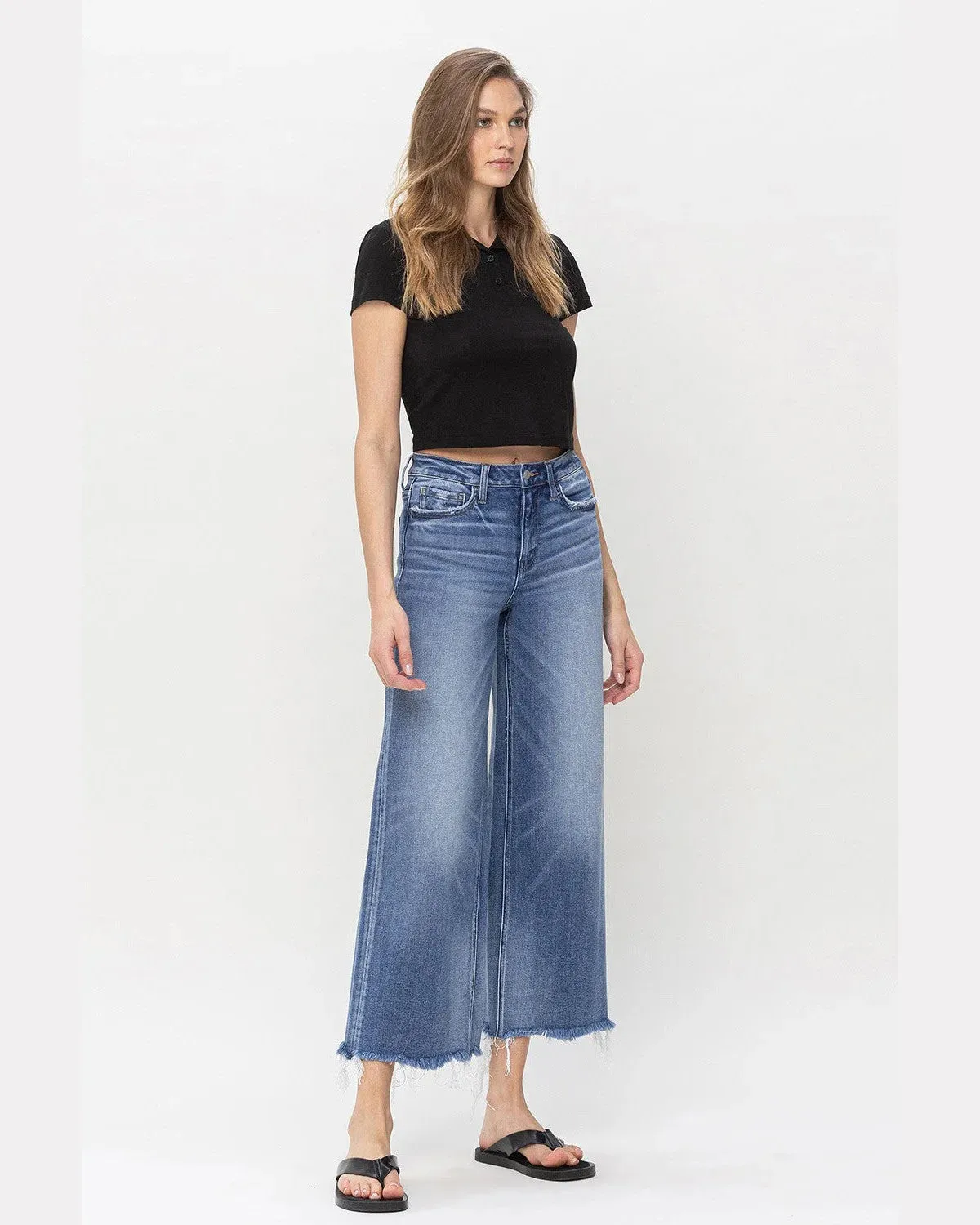 High Rise Wide Leg Jean