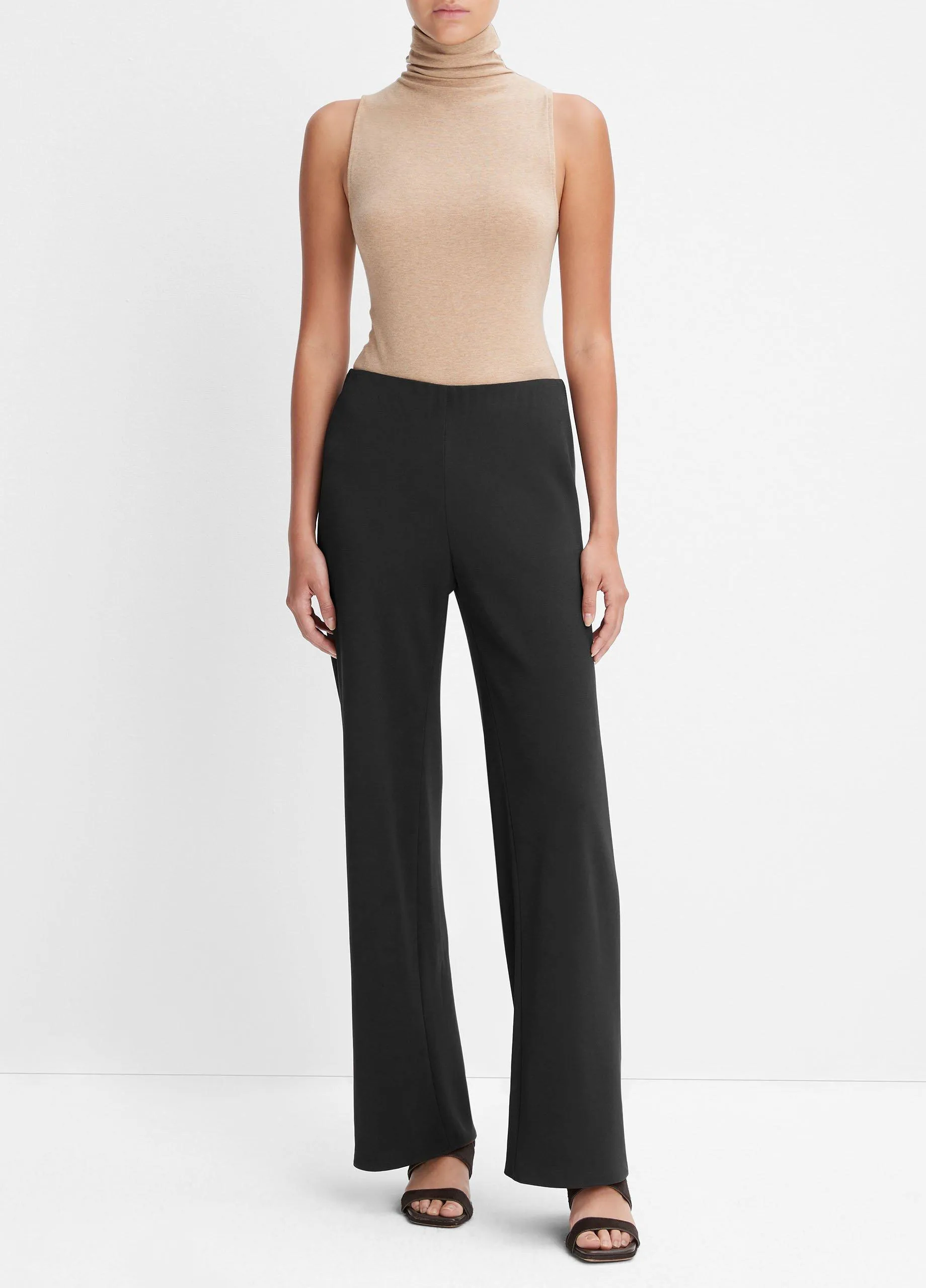 High-Waist Crepe Bias Pant