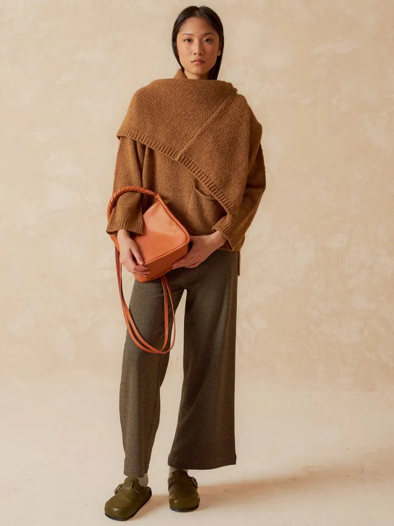 Indi & Cold Pocket Sweater in Camel