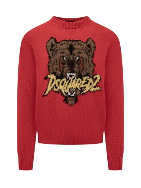 Jacquard Bear Sweater