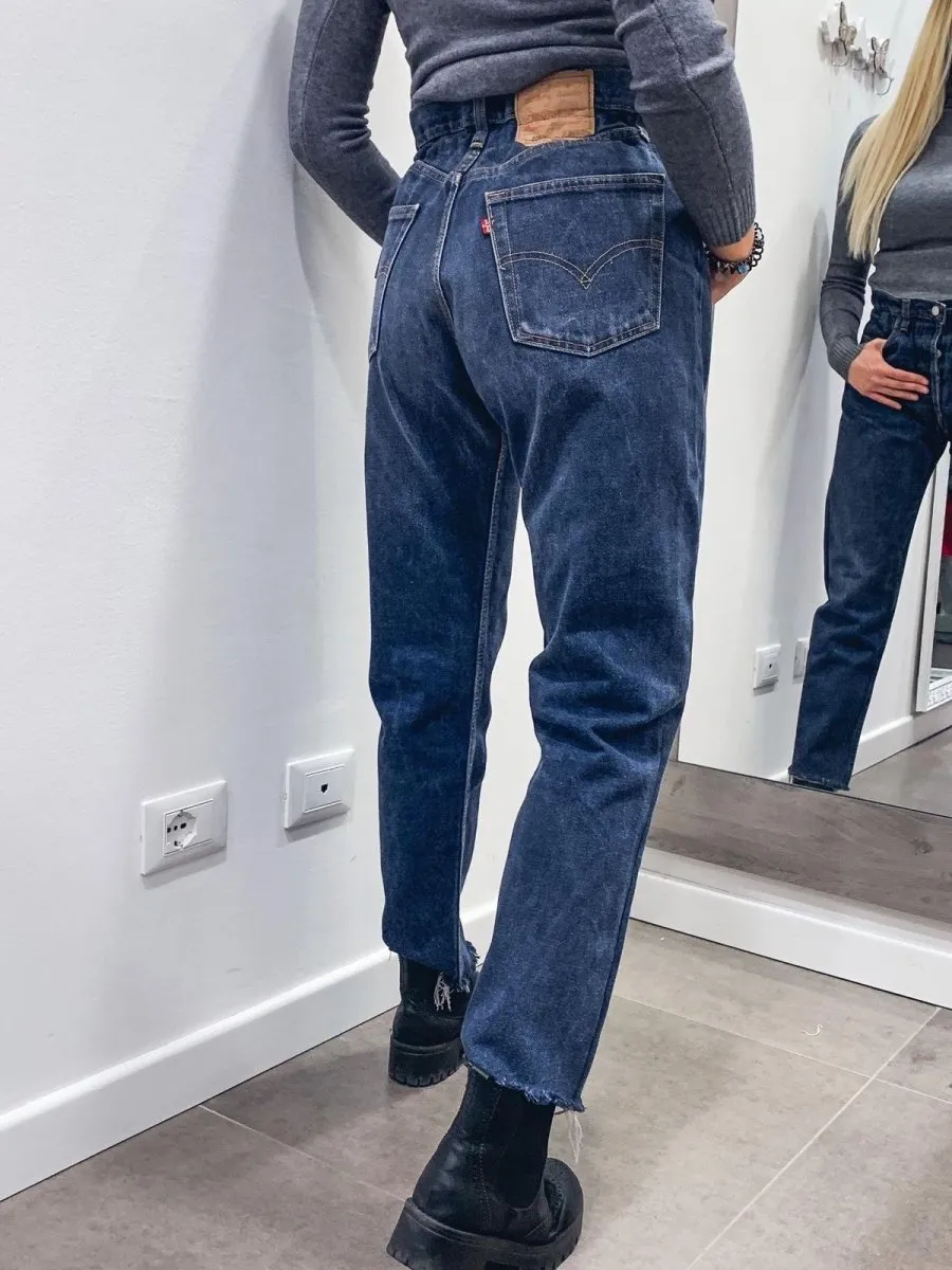 Jeans lunghi Levi's Vintage a caramella blu scuro