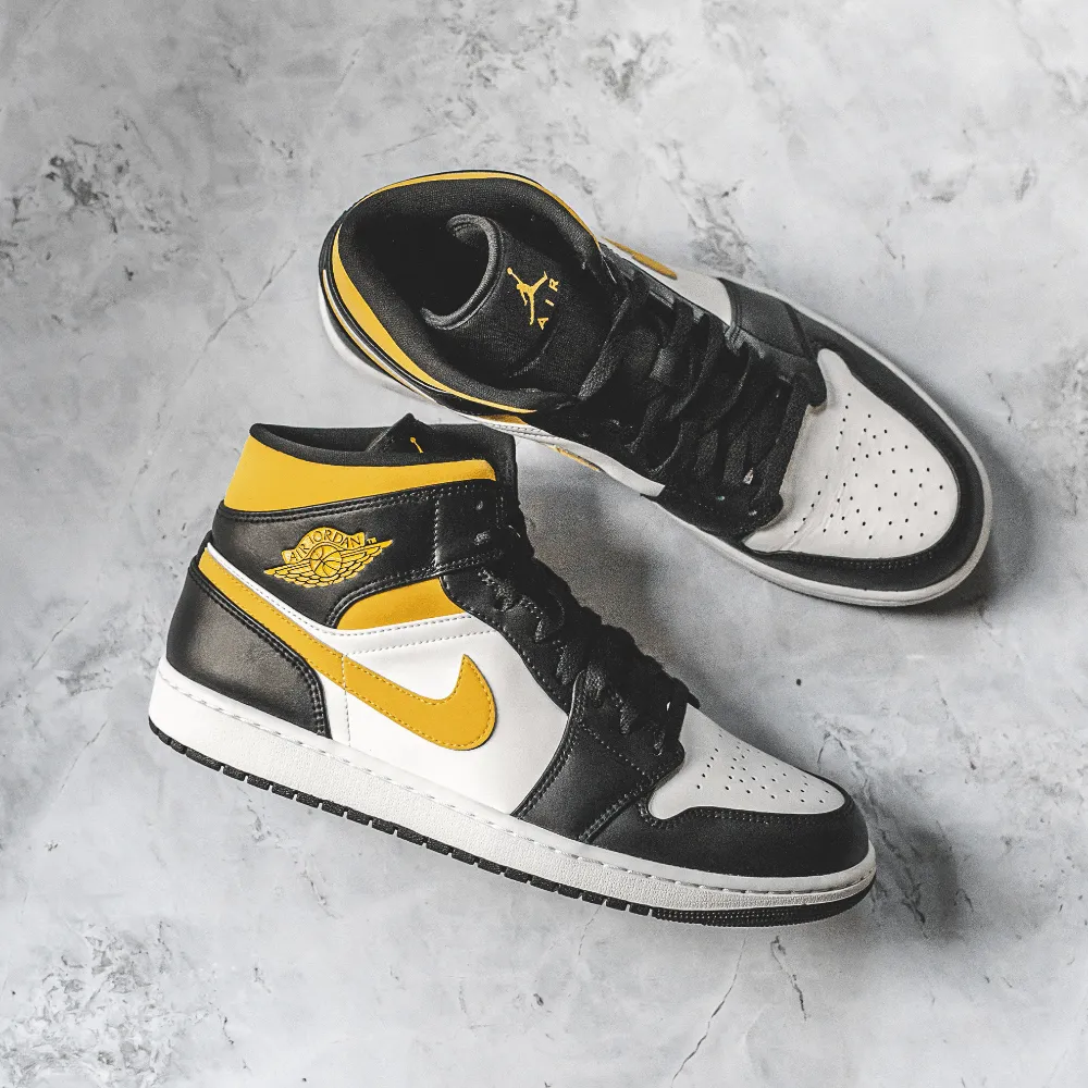 Jordan 1 Mid White Pollen