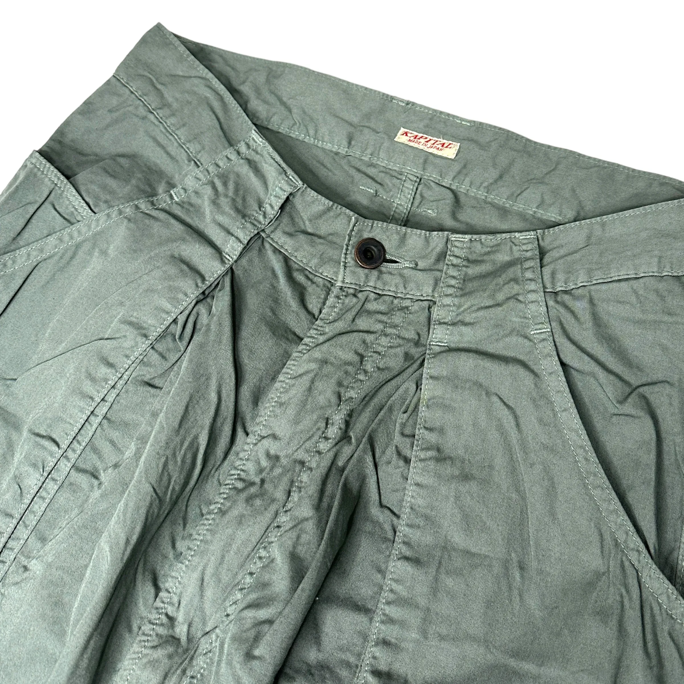 KAPITAL WOMENS WIDE FATIGUE PANTS