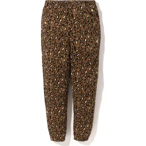 LEOPARD OVERSIZED SWEAT PANTS LADIES