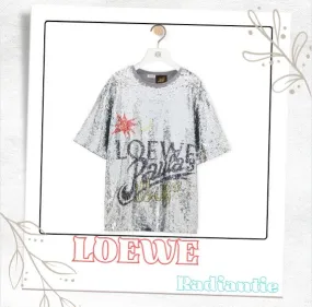 LOEWE  |Crew Neck Unisex Cotton Short Sleeves Luxury