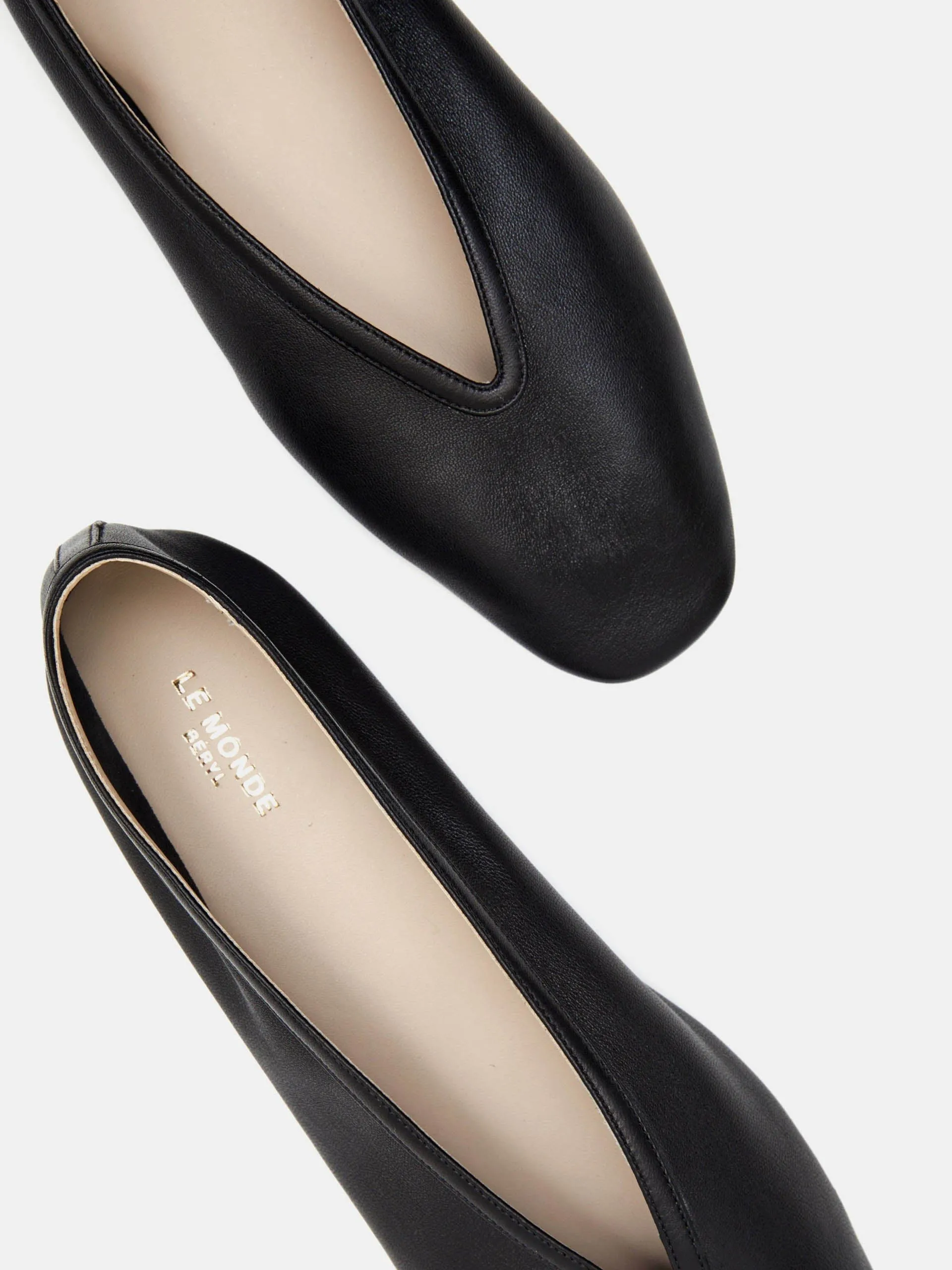 Luna Slipper - Black Leather