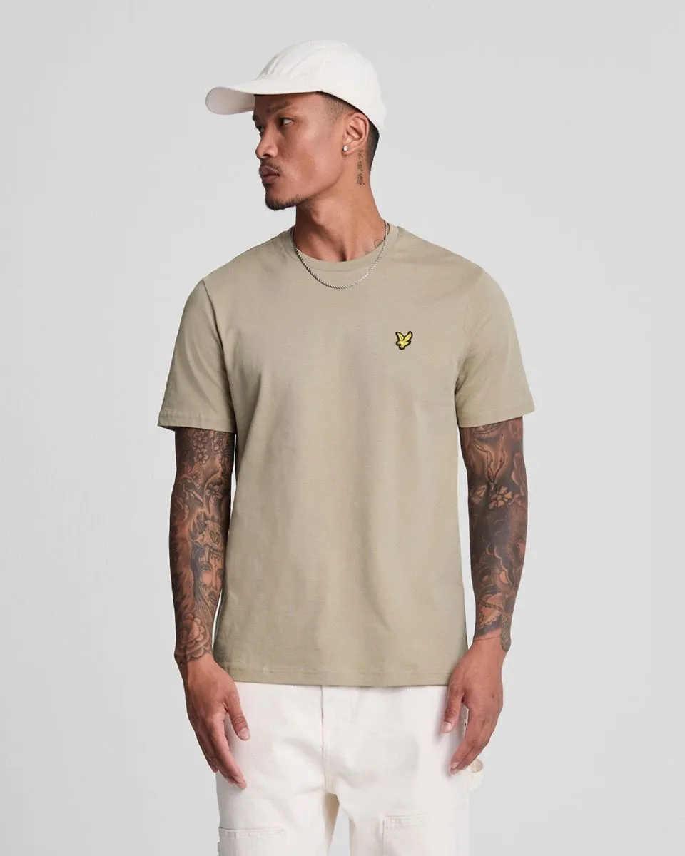 Lyle & Scott Plain Crew Neck T-Shirt Sage Uniform