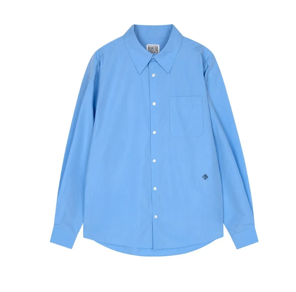 Marithe + Francois Girbaud  |[MARITHE]★RHOMBUS LOGO OVERSIZE SHIRT