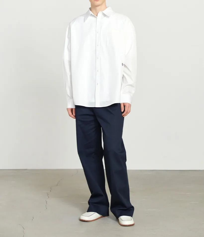 Marithe + Francois Girbaud  |[MARITHE]★RHOMBUS LOGO OVERSIZE SHIRT