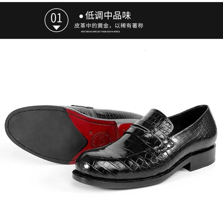 Men's Casual Genuine Leather Lace-up Formal Creative Designer Loafers