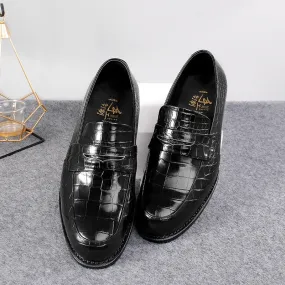 Men's Casual Genuine Leather Lace-up Formal Creative Designer Loafers