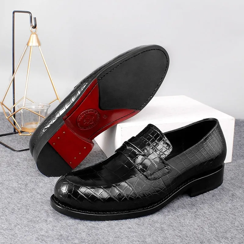 Men's Casual Genuine Leather Lace-up Formal Creative Designer Loafers