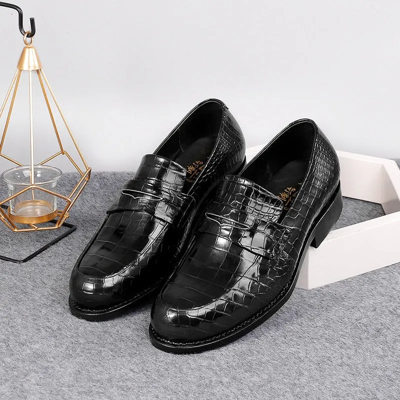 Men's Casual Genuine Leather Lace-up Formal Creative Designer Loafers