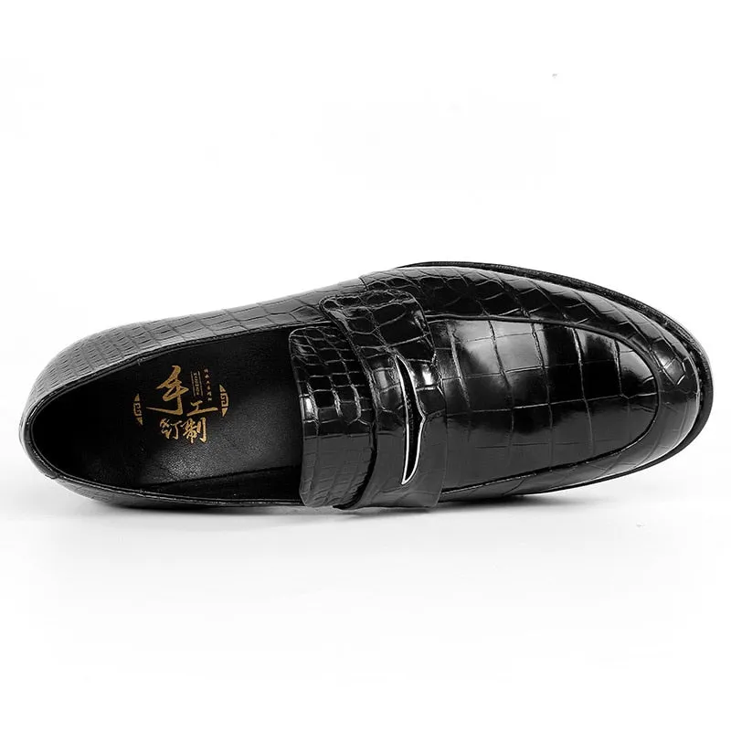 Men's Casual Genuine Leather Lace-up Formal Creative Designer Loafers