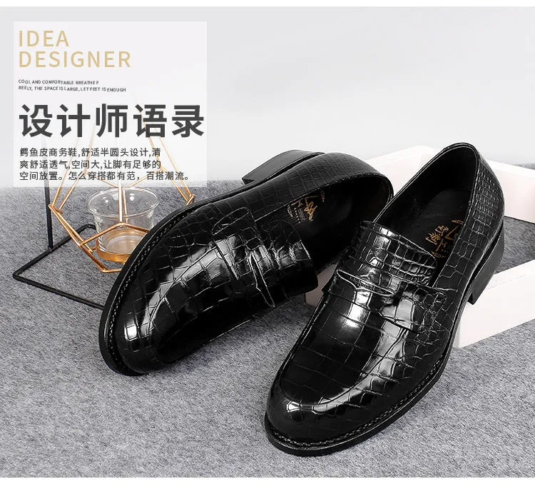 Men's Casual Genuine Leather Lace-up Formal Creative Designer Loafers