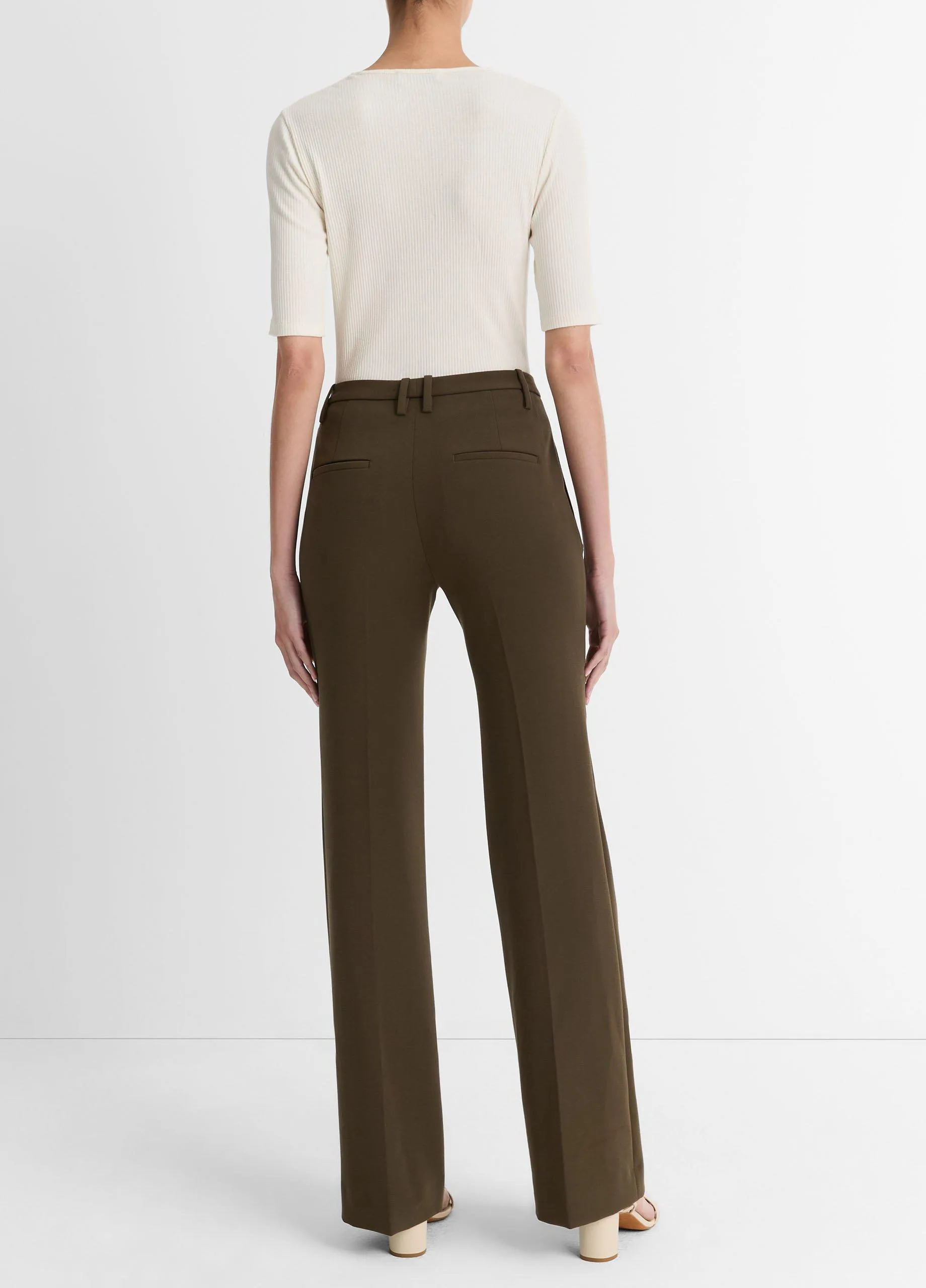 Mid-Rise Tailored Flare Pant