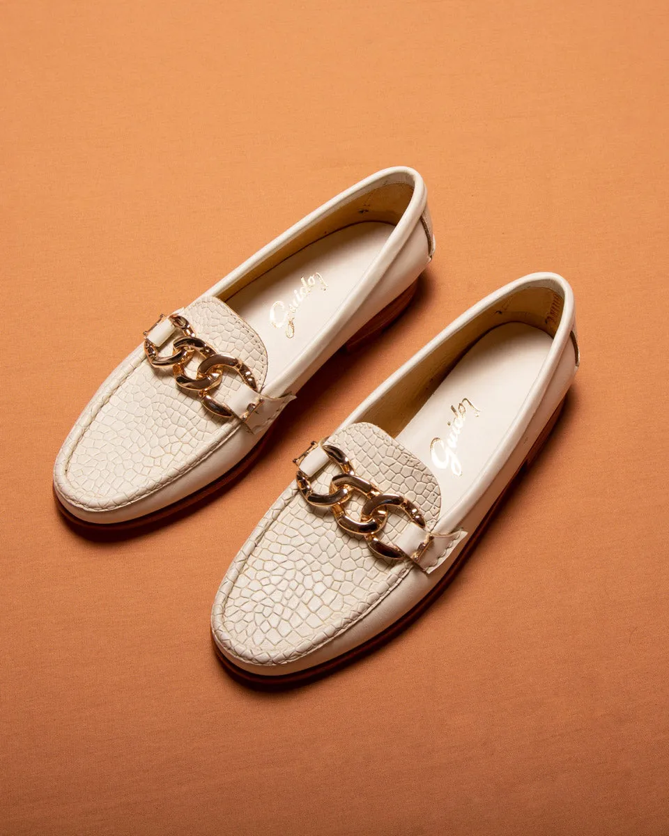 Moccasin 5327 Chain Ivory