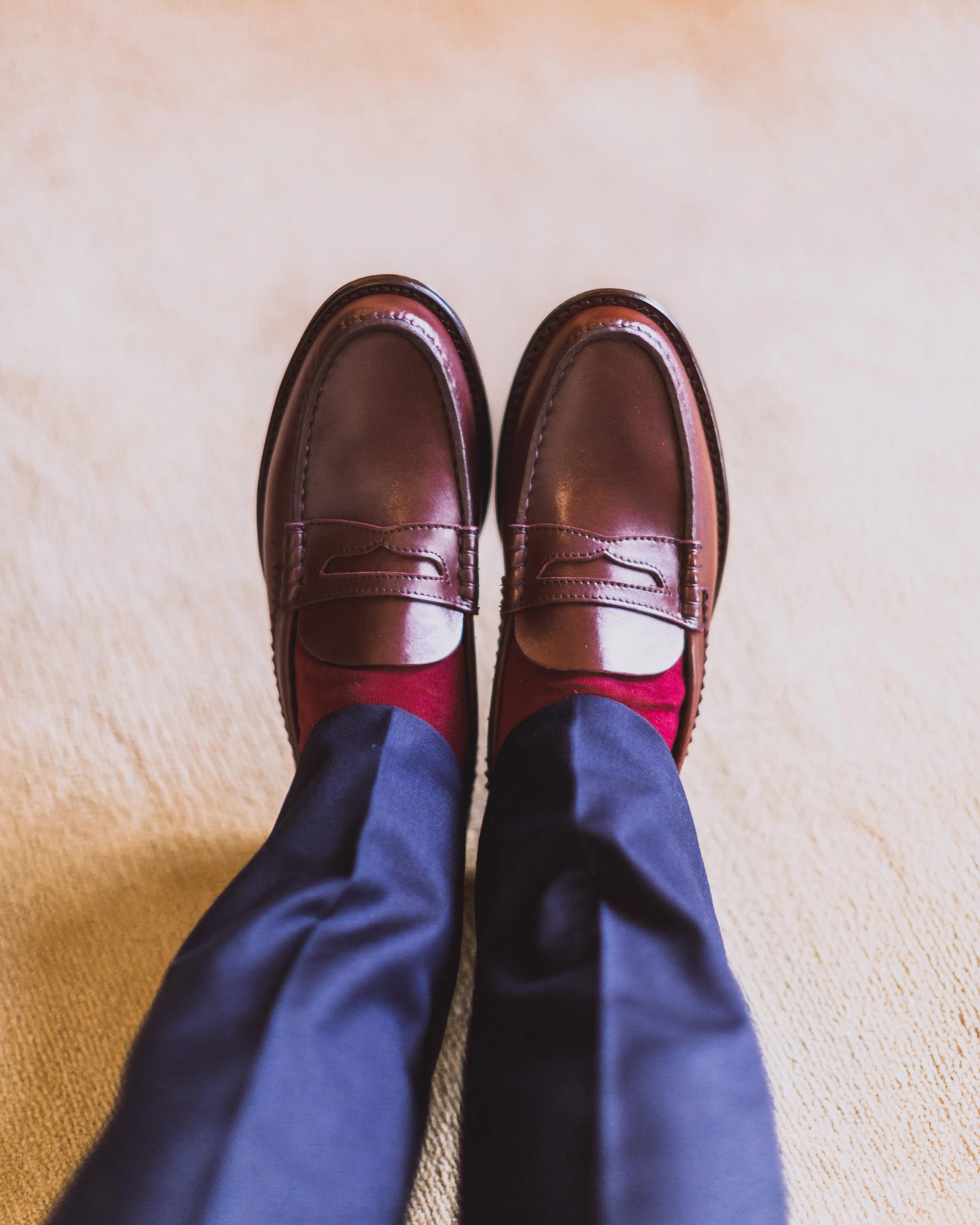 Moccasin Double Sole 2779 Burgundy