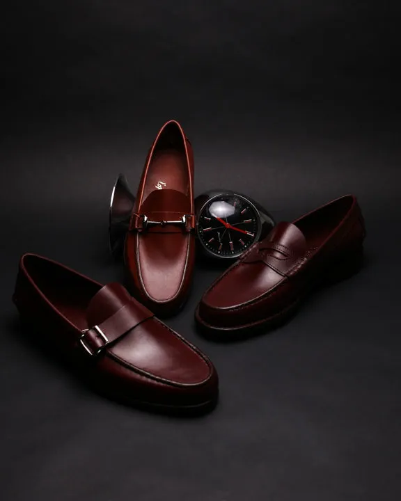 Moccasin Simple Sole 4220 Burgundy