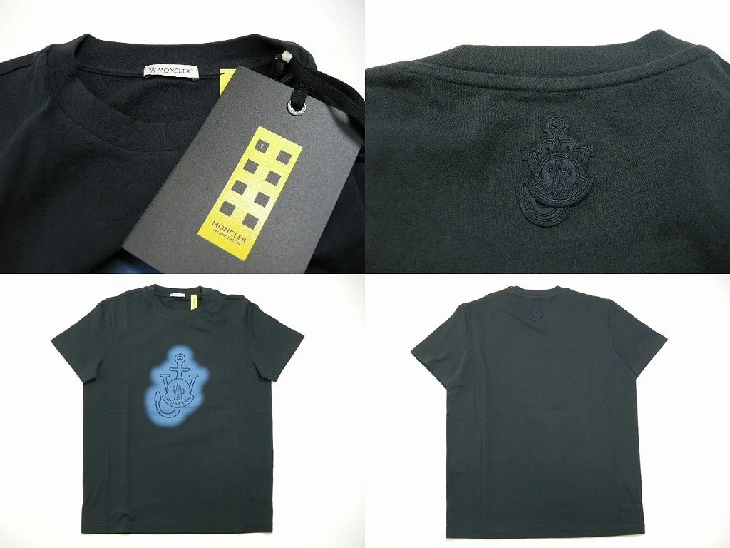 MONCLER  |Size S-XL ◆MONCLER GENIUS JW ANDERSON T-Shirt TEE Navy Men's