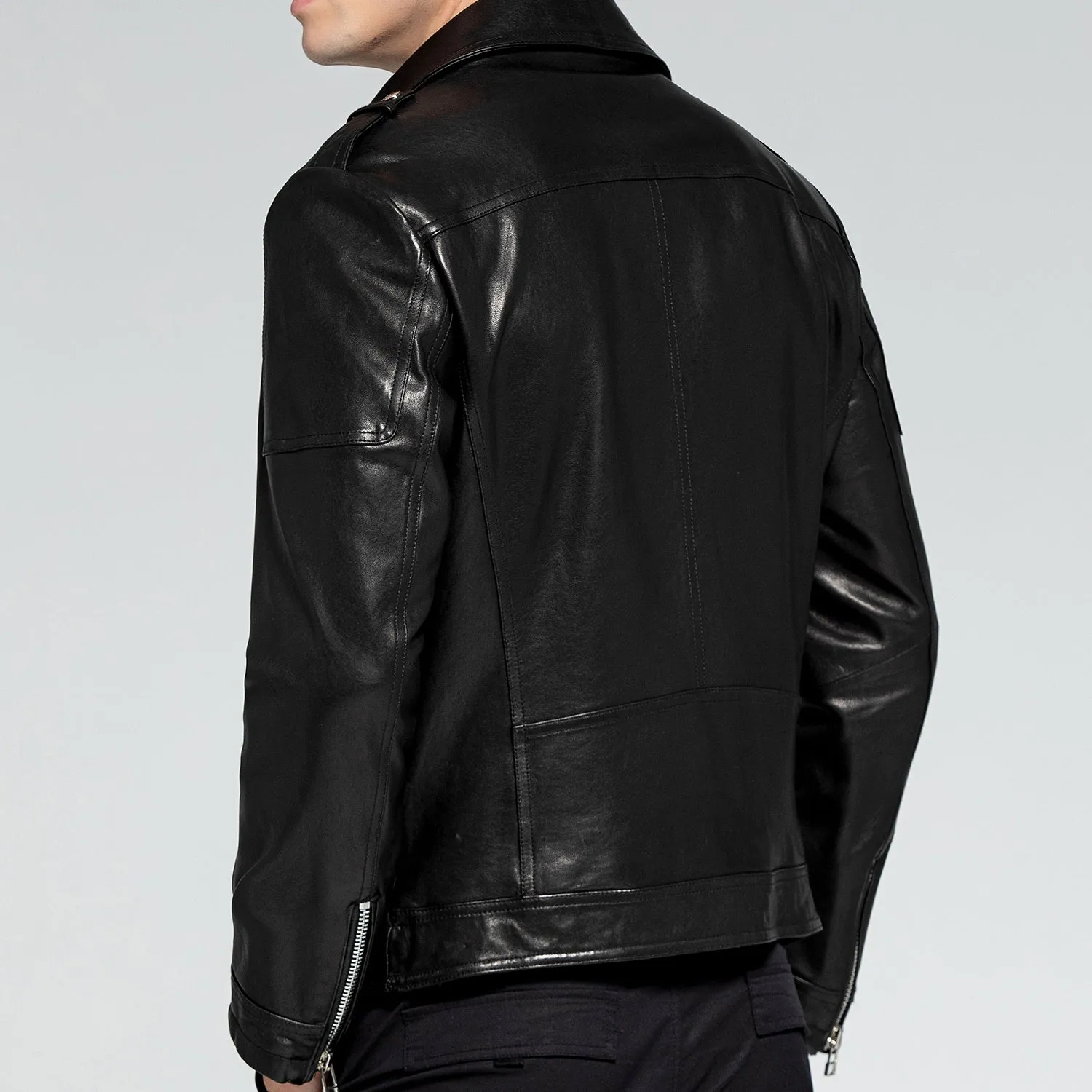 Motorcycle Jacket – Men's Biker Leather Jacket In Black