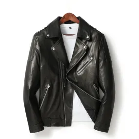 Motorcycle Jacket – Men's Biker Leather Jacket In Black