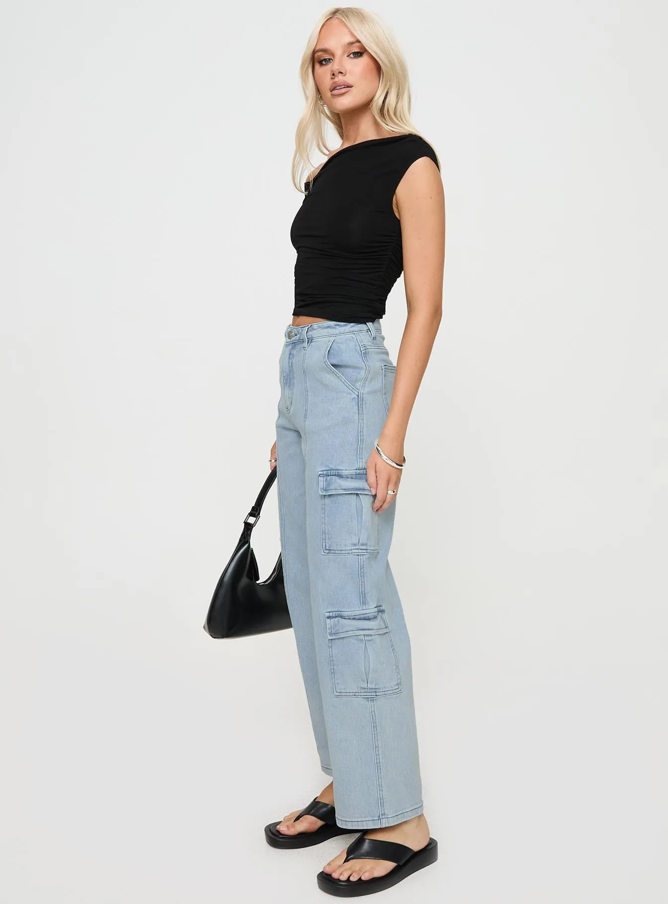 Nosita Cargo Jeans Light Wash