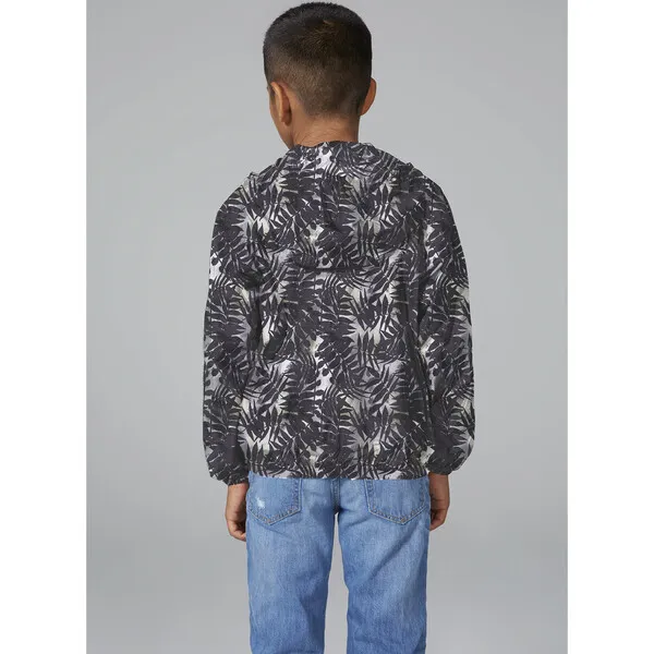 O8 Lifestyle Sam Print Packable Rain Jacket, Palm Print