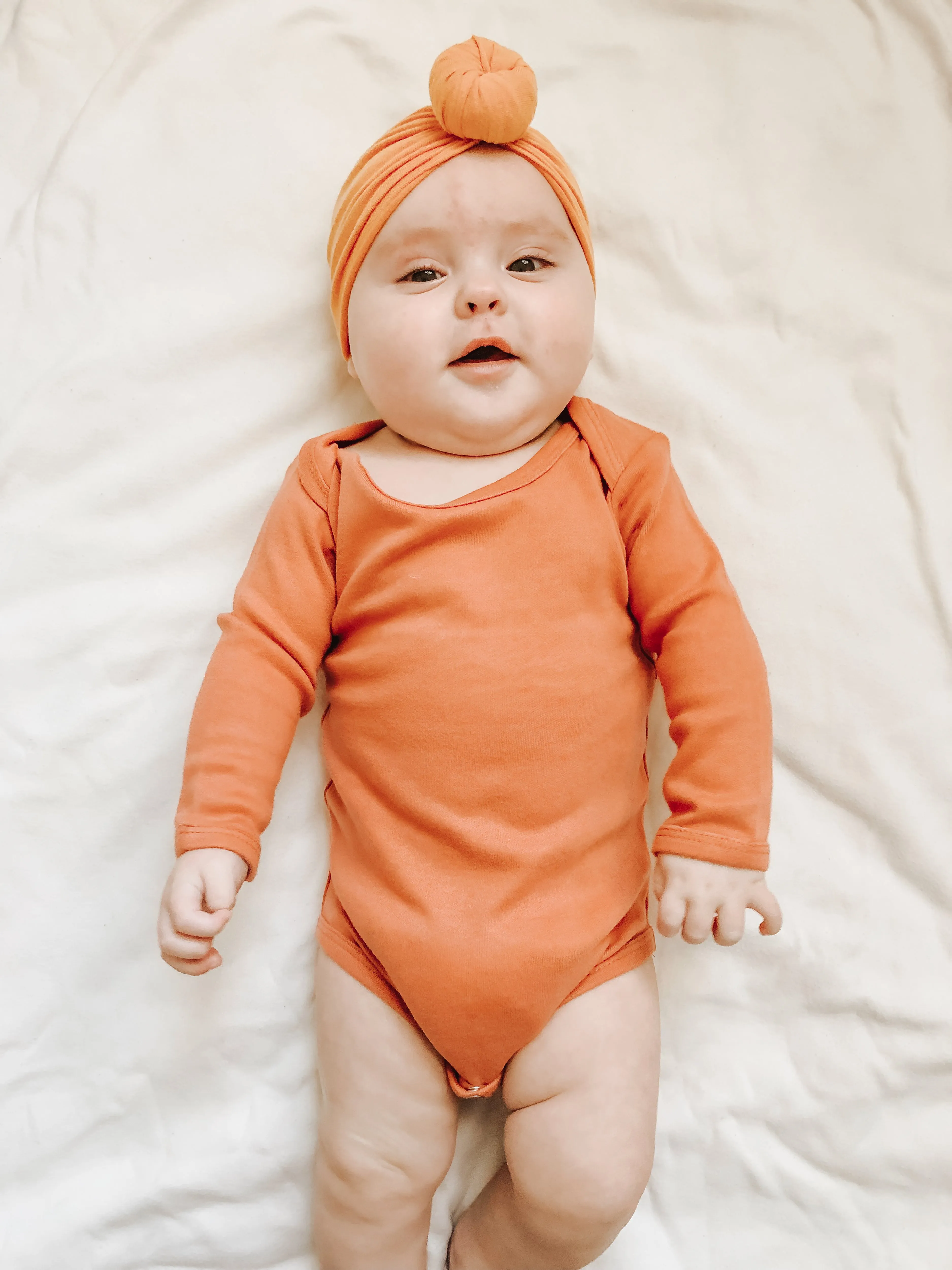 Organic Long Sleeve Bodysuit -  Colors