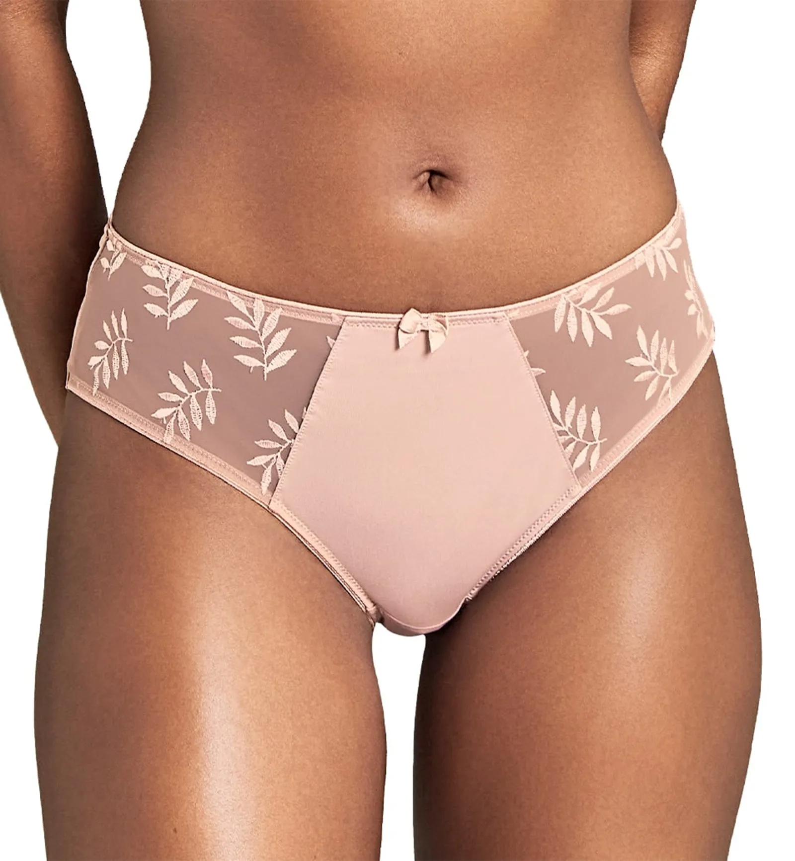 Panache Tango Matching Brief (9073) - Rose Dust