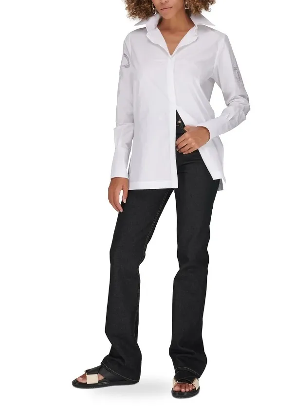 PATOU  |Casual Style Long Sleeves Plain Cotton Logo Shirts & Blouses