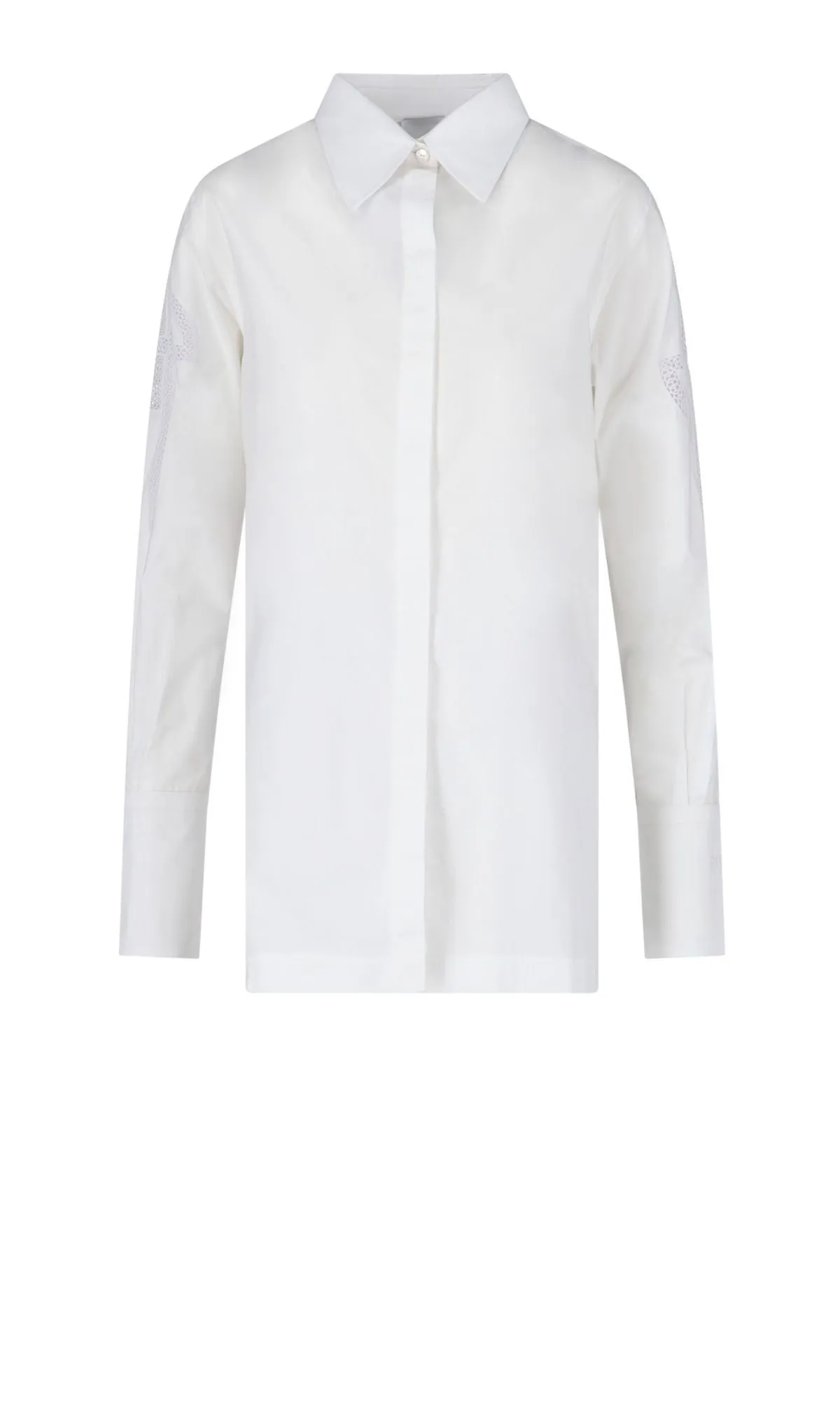 PATOU  |Casual Style Long Sleeves Plain Cotton Logo Shirts & Blouses