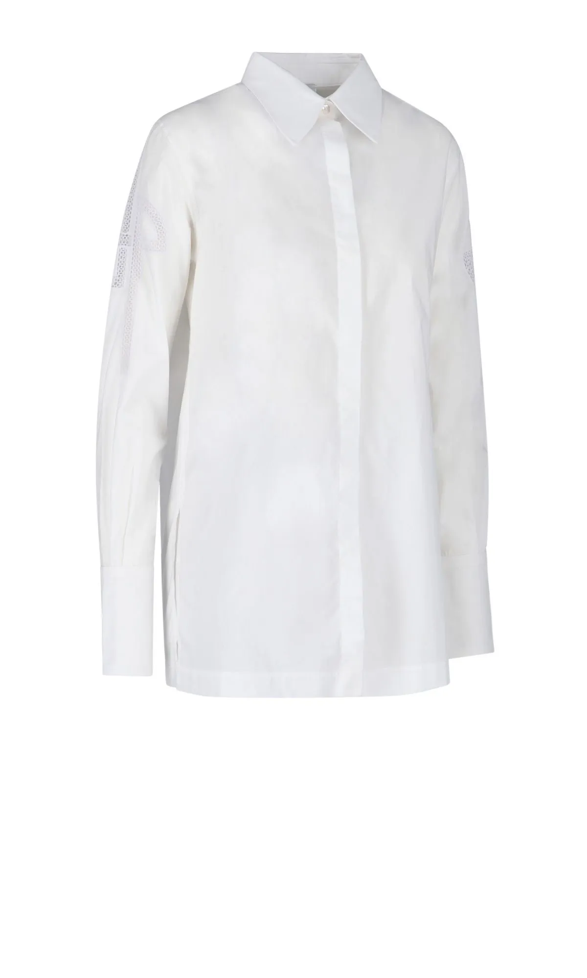 PATOU  |Casual Style Long Sleeves Plain Cotton Logo Shirts & Blouses