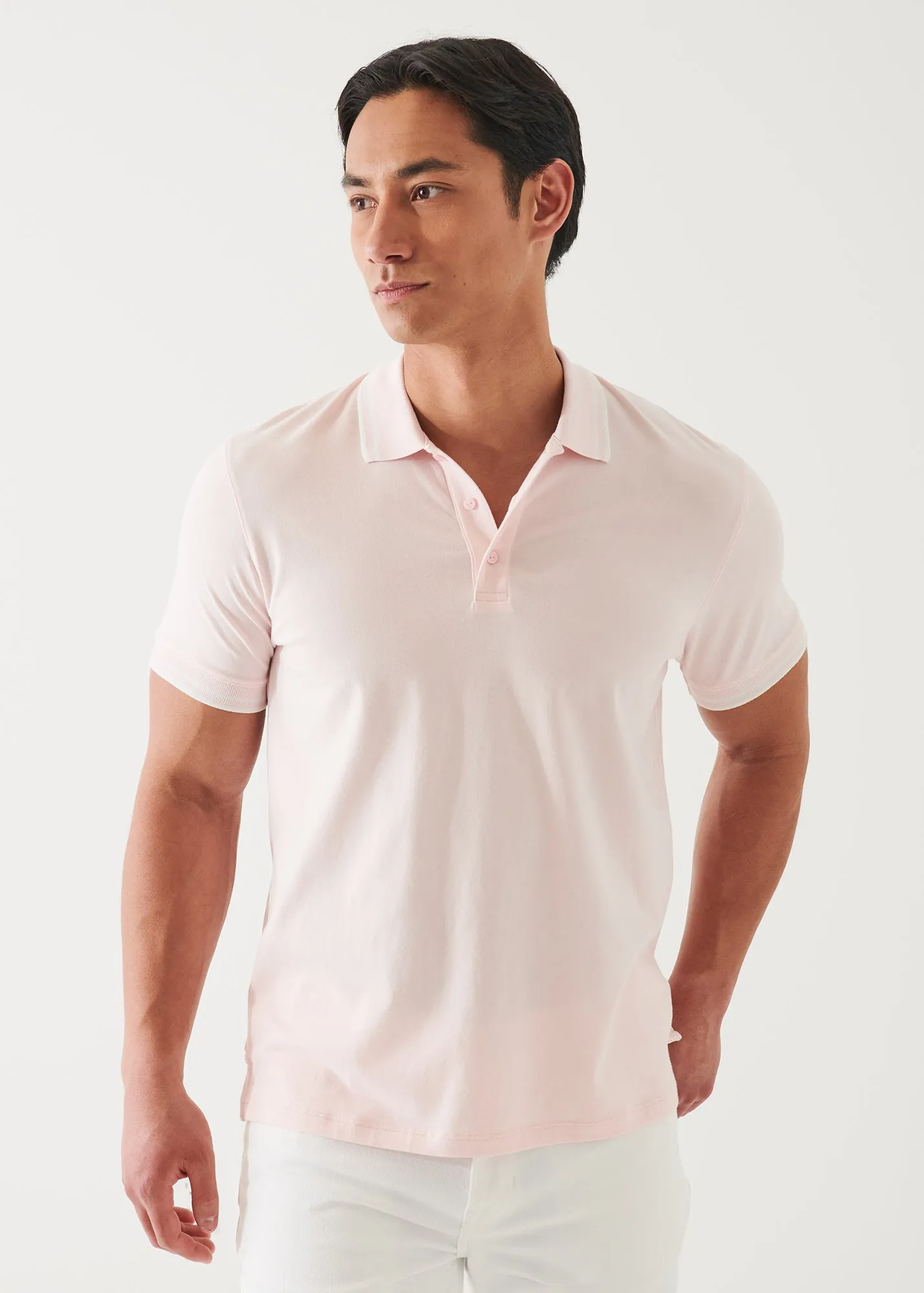 PIMA COTTON STRETCH TIPPED POLO