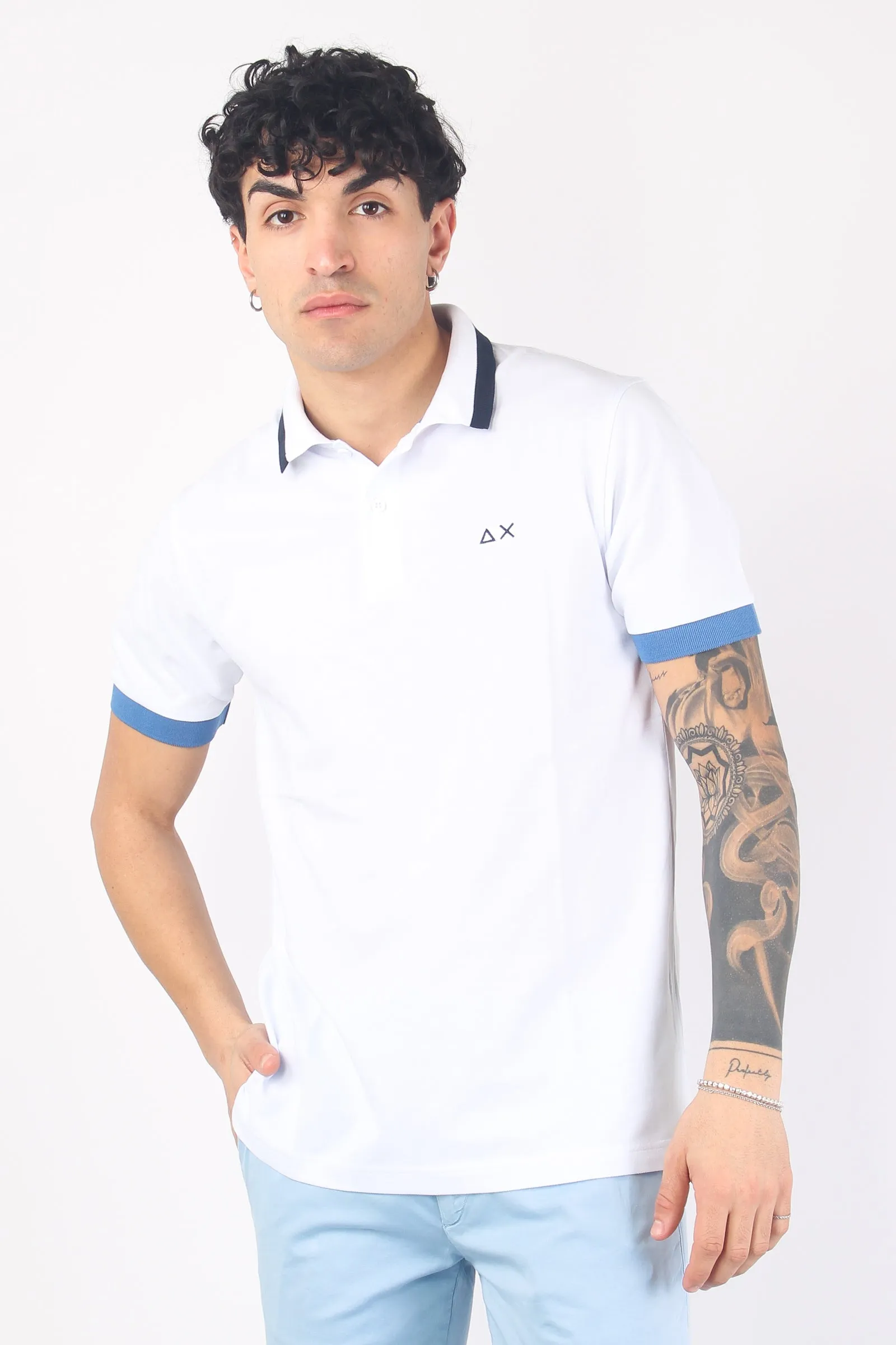 Polo Profilo Alto Bianco