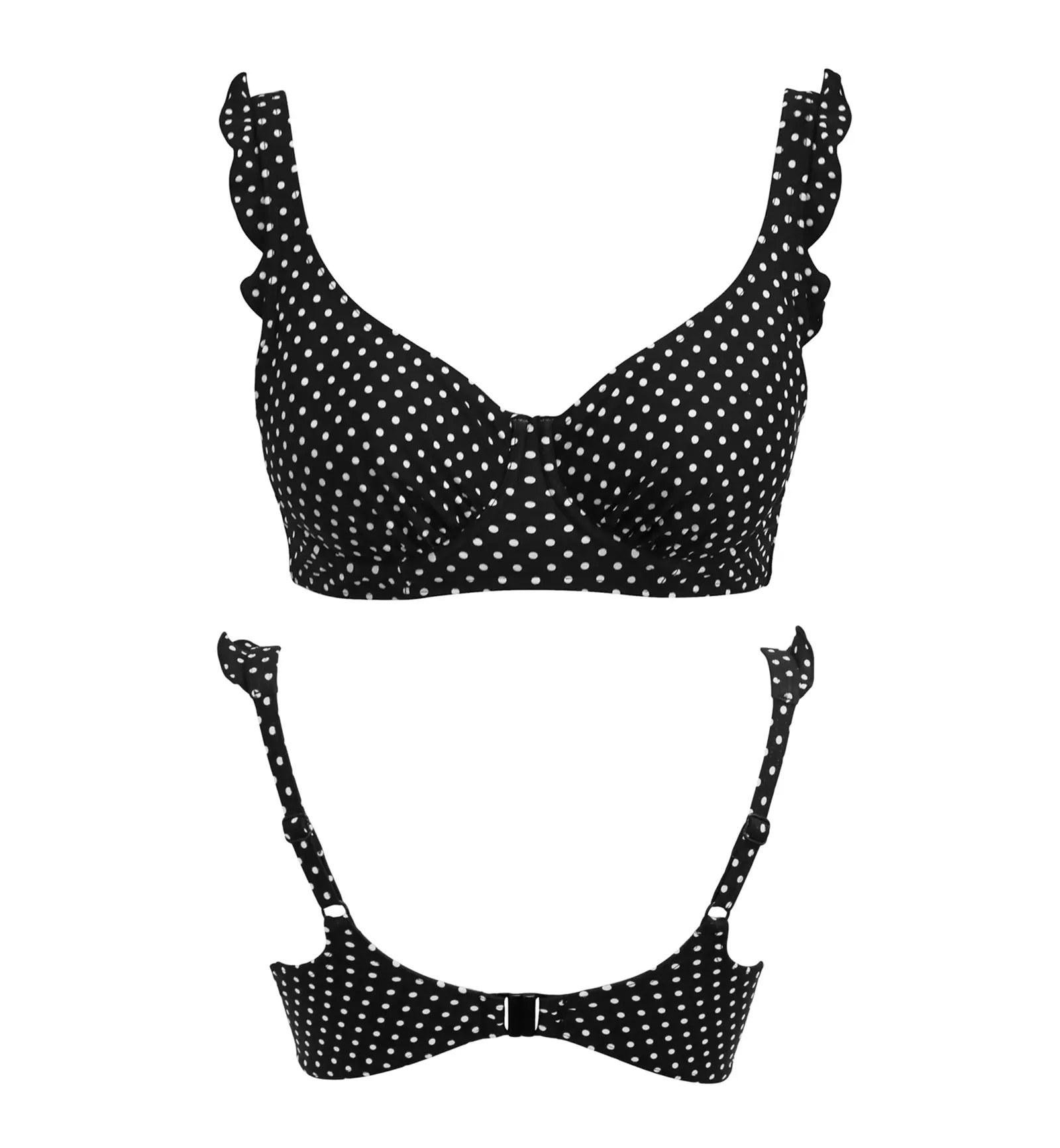 Pour Moi Sicily Longline Underwire Swim Top (26505) - Black/White