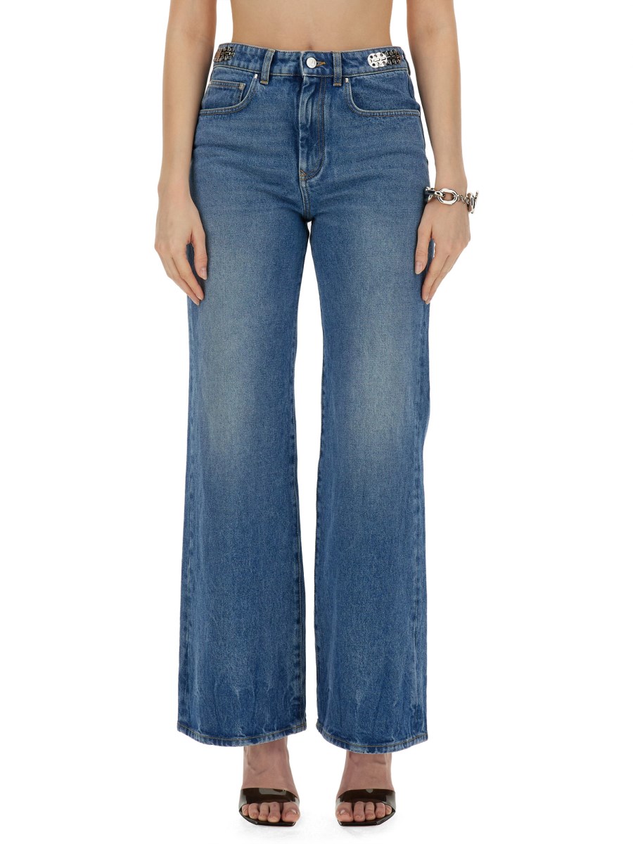 RABANNE      JEANS WIDE LEG