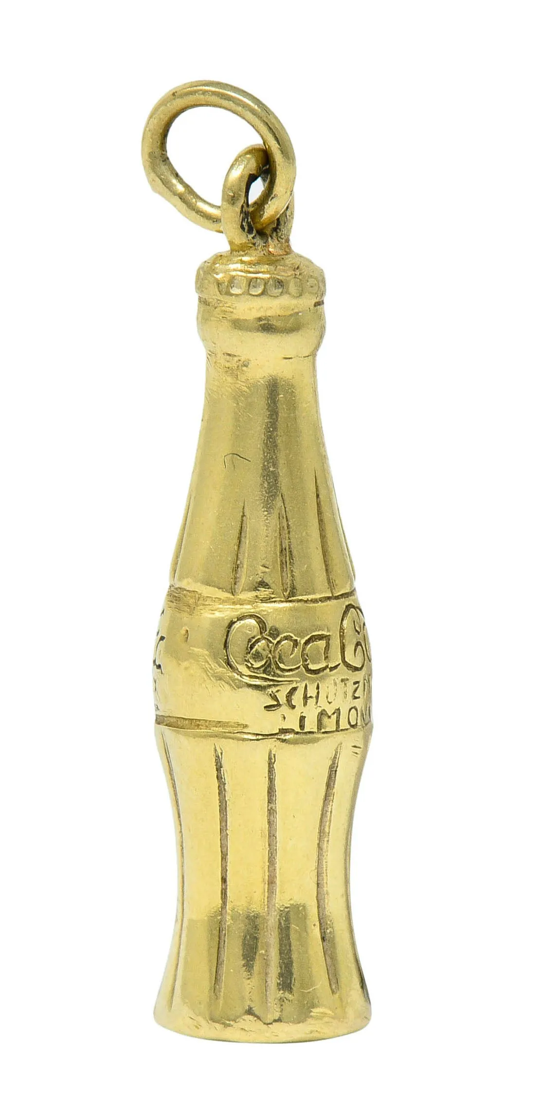 Retro 14 Karat Gold German Coca Cola Bottle Charm