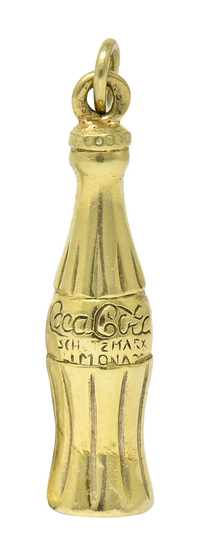 Retro 14 Karat Gold German Coca Cola Bottle Charm