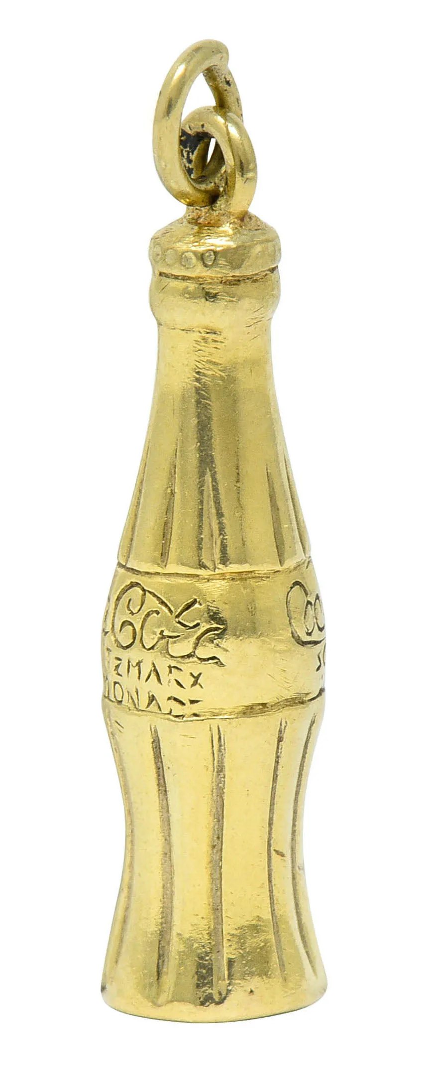 Retro 14 Karat Gold German Coca Cola Bottle Charm