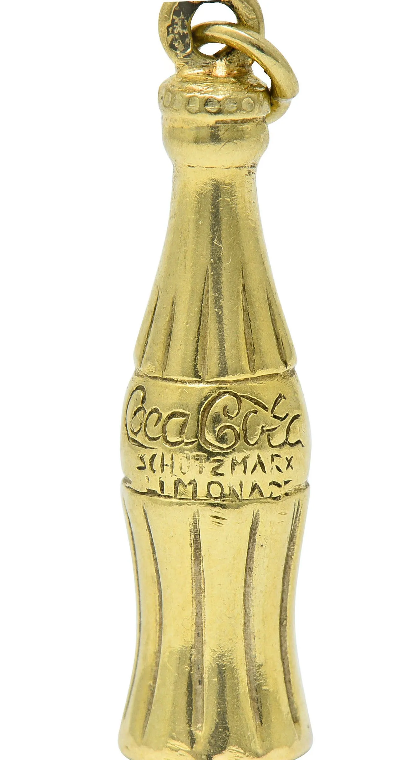 Retro 14 Karat Gold German Coca Cola Bottle Charm