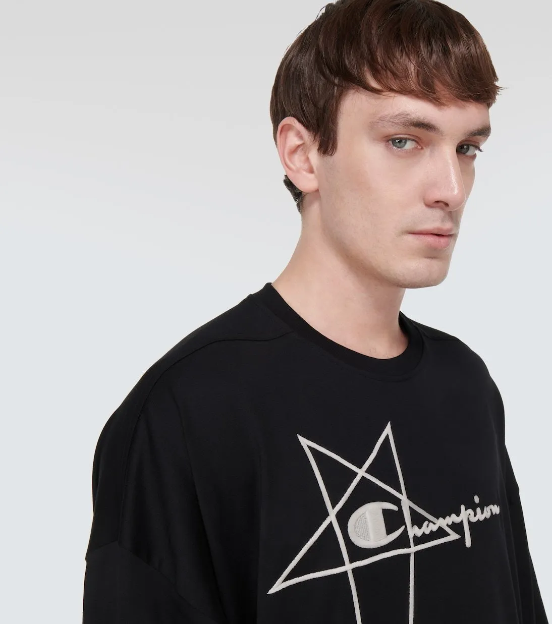 RICK OWENS  |Street Style Collaboration Cotton Designers T-Shirts