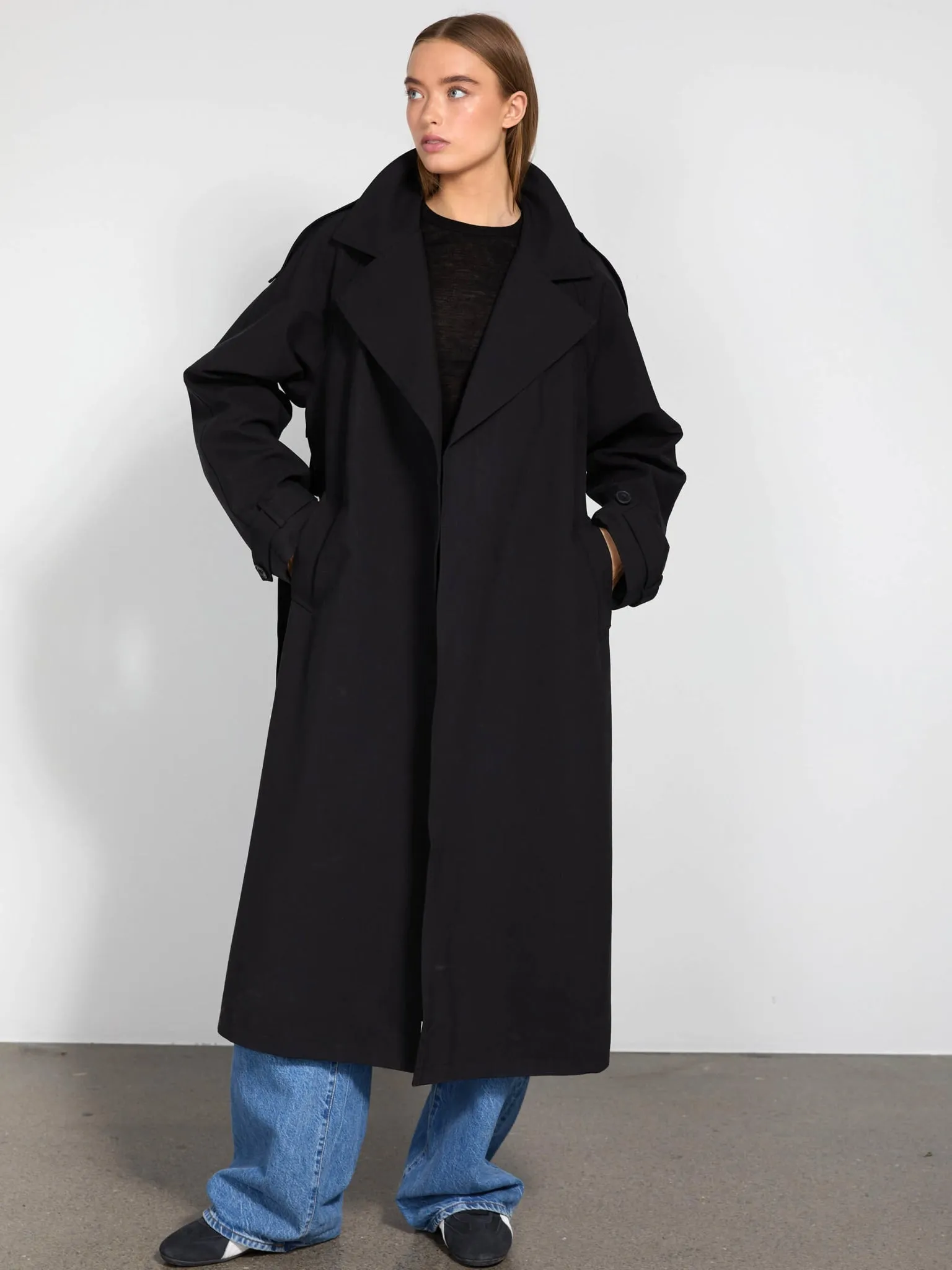 RICO CANVAS COAT - BLACK