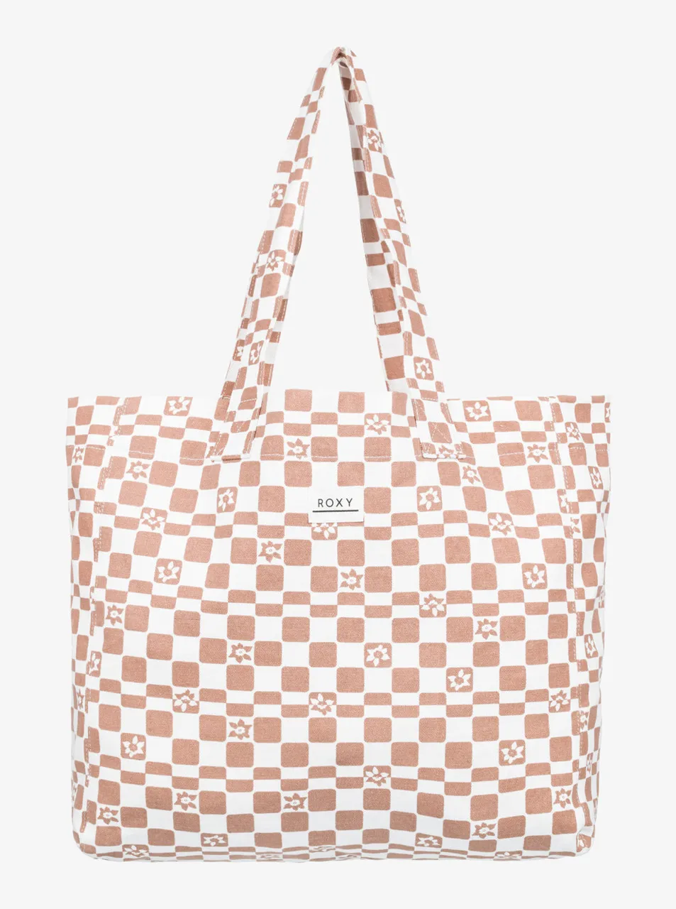 ROXY ANTI BAD VIBES PRINTED LARGE TOTE BAG - 2 COLORS AVAILABLE