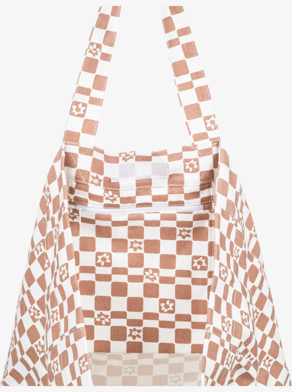 ROXY ANTI BAD VIBES PRINTED LARGE TOTE BAG - 2 COLORS AVAILABLE